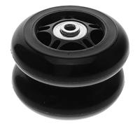 GALPADA Ruedas de Maleta Giratorias Silenciosas de Goma y Metal 76Mm X 24Mm, Juego de 2 Piezas, Accesorios para Patinetes Infantiles y Reparación de Equipaje en Viajes