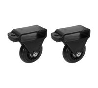 GALPADA Ruedas Telescópicas de Aleación de Aluminio 2 Piezas Barra de Equilibrio y Movimiento Flexible, Accesorio Negro Tornillos para Escalera Extensible para Uso Doméstico