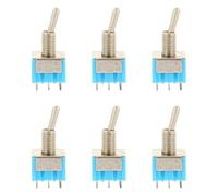 GALPADA Selector de 6 Piezas para Guitarra Eléctrica Balancín de Metal, Interruptores de Palanca de 3 Vías para Control y Ajuste en Práctica y Presentación