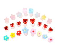 GALPADA Separadores de Dedos para Esmalte de Uñas de Silicona, 24 Unidades Formas, Estrellas y Corazones, Reutilizables para Pedicura Profesional y Uso Doméstico