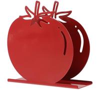 GALPADA Servilletero Decorativo de Hierro Rojo Diseño Elegante y Líneas Suaves, Organizador de Servilletas para Casas y Hoteles, Dispensador de Pañuelos Independiente