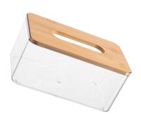 GALPADA Servilletero Rectangular de Madera Mediano para Mesa de Comedor, Caja de Pañuelos Tapa, Organizador Práctico para Sala de Estar y Decoración Funcional