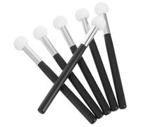 GALPADA Set de 6 Brochas de Esponja para Maquillaje con Mango de Madera y Forma de Hongo, Aplicadores Versátiles para Base y Corrector en Maquillaje Profesional y Diario