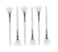 GALPADA Set de 6 Pinceles Aplicadores de Mascarilla en Forma de Abanico de Fibra, Suaves y Amigables la Piel para Maquillaje Profesional