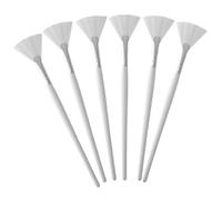 GALPADA Set de 6 Pinceles Aplicadores de Mascarilla Forma de Abanico, Ligeros y Portátiles, Ideales para Cuidado Facial Diario y Viajes