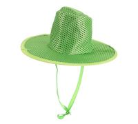 GALPADA Sombrero Tradicional Coreano, Sombrero de Copa Alta de Malla Verde, Ligero, para Hombre, para Representaciones Culturales y Reuniones Culturales