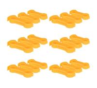GALPADA Soporte Ajustable para Patas de Pollitos Corrección, 18 Piezas | PVC Amarillo Antideslizante, para Codorniz y Faisán, Incubadoras Caseras, Estructura Ergonómica