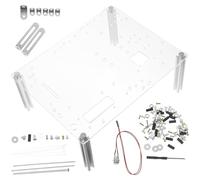 GALPADA Soporte de Chasis Abierto Transparente para Carcasa de Ordenador DIY, Compatible con Placas Mini y Uatx, Base Compacta Capa para Pruebas y Montaje en Banco de Computadoras