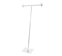 GALPADA Soporte de Fondo para Fotografía Mini en Forma de T, Marco Ajustable de Acero Inoxidable, Fondo Fotográfico de Mesa Portátil para Fotografía de Naturaleza Muerta y Productos