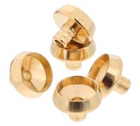 GALPADA Soporte en Paquete de 5 Piezas para Conos de Incienso de Reflujo de Latón Dorado, Estable y Fácil de Almacenar, Base para Quemador de Incienso