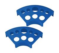 GALPADA Soporte para 2 Pcs Plástico Azul 8 Orificios Práctico para Accesorio para Salón