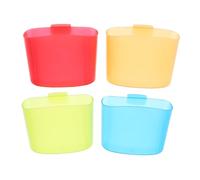 GALPADA Soporte para Bolsitas de Té Colgante en Taza Soporte Lateral para Galletas Pack de 4 Unidades en Colores Mixtos Práctico y Ligero para Hora del Té