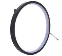 GALPADA Soporte para Quemador de Incienso en Cascada Anillo de Luz LED Negro, Lámpara Decorativa Multifuncional de Metal para Sala de Estar y Mesa de Té Zen