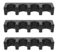 GALPADA Soporte para Tacos de Billar de 3 Piezas Montaje Adhesivo Estante Plano para 4 Tacos Organizador Resistente para Almacenamiento Seguro en Sala de Billar