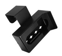 GALPADA Soporte para Timbre Antirrobo Capota Negra y Montaje sin Taladro, Adecuado para Instalación en Puertas de Apartamentos y Espacios de Alquiler