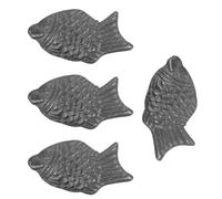 GALPADA Suplemento de Hierro para Cocinar Forma de Pez de Hierro Fundido 4 Unidades para Cocina Saludable Adecuado para Veganos Atletas y Embarazadas Herramienta y Mejorar Resistencia