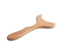 GALPADA Tablero de Guasha Beige de Material Sintético Esquinas Redondeadas Herramienta de Masaje Raspador Práctica y Fácil de Almacenar para Relajación y Cuidado Corporal