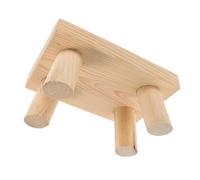 GALPADA Taburete Infantil De Madera 22x15x10 Cm Reposapiés Seguro y Estable Diseño Compacto Adecuado para Casa y Viajes Taburete Cambiar Zapatos