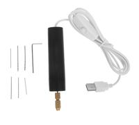 GALPADA Taladro Eléctrico USB 5v Estilo Bolígrafo Mini para Joyería y Resina Brocas 0.7-1.2 Mm y Llave, Herramienta Manual Microeléctrica para Bricolaje y Artesanía Fina
