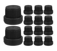 GALPADA Tapa Antirrobo de Repuesto 18 Dientes para Botella de Aceite Esencial 5-100 Ml, Pack 30 Unidades de Pp Sellado Hermético para Envases Rellenables, Dispensador de Aceites