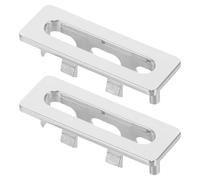 GALPADA Tapa de Desbordamiento de Plástico para Lavabo, Anillo Embellecedor Pequeño Compatible Fregaderos de Baño y Cocina, Kit 2 Piezas para Prevención de Derrames y Ajuste Fácil