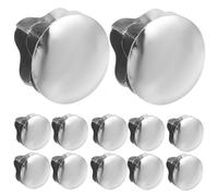 GALPADA Tapones de Atasco de Plástico 19mm, Tapón Redondo para Orificio de Tubo, Color Acero Inoxidable, 20 Unidades, Protección para Muebles y Cierre de Tubos