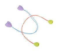 GALPADA Tapones de Silicona para Agujas de Tejer, Protectores de Punta en Colores Verde y Lila, Tamaño Pequeño y Mediano, Kit de 2 Pares para Costura, Crochet y Manualidades DIY