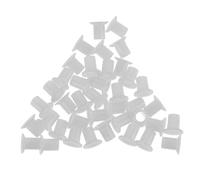 GALPADA Tapones Laterales de Repuesto para Patines en Línea, 40 Piezas de Plástico Blanco, Accesorios Flexibles y Duraderos para Ejes de Ruedas de Skate