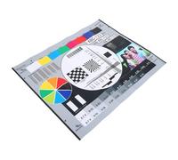 GALPADA Tarjeta de Calibración de 40x30 Cm, Probador de Lentes de Cámara Profesional, Tabla de Enfoque y Prueba de Resolución para CCTV y Monitores de Pantalla