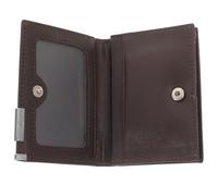 GALPADA Tarjetero de Cuero para Hombre Marrón, Cartera Organizadora de Tarjetas de Visita Gran Capacidad, Ligero y Portátil, Adecuado para Viajes y Uso Profesional