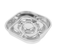 GALPADA Tazón Pequeño de Alimentación Lenta para Perros de Acero Inoxidable Base Antideslizante y Fácil Limpieza Adecuado para Alimentar Cachorros y Mascotas