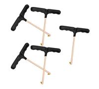 GALPADA Tensores Profesionales para Cordones de Zapatos de Hockey y Patines, Gancho Tipo T Portátil, 5 Piezas, Herramienta para Apretar Cordones, Uso en Patinaje y Deportes al Aire Libre