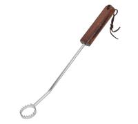 GALPADA Tijeras para Eviscerar Pollos Pequeñas de Acero Inoxidable con Mango de Madera Herramienta para Extracción de Pulmones de Aves Equipo para Despiece de Pavos y Patos en