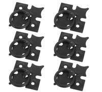 GALPADA Tiradores de cajón rústicos de hierro negro con diseño chino vintage, pack de 6 piezas para decoración tradicional y moderna del hogar, fáciles de instalar y con agarre cómodo