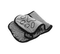GALPADA Toalla Microfibra Perros Absorbente Rápida Secado con Bolsillos para Manos y Amigable Piel para Baño y Aseo de Mascotas Pequeñas Medianas y Grandes Color Gris