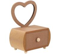 GALPADA Tocador Infantil Niña, Cómoda de Niña Pequeña de Madera Marrón, Fácil de Pintar y Dibujar, para Aula y Manualidades DIY, Estudiantes y Profesores