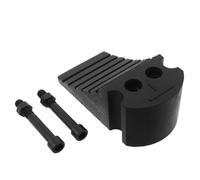 GALPADA Tope de Calzo de Rueda de Goma Antideslizante para Coche y ATV | Instalación Rápida Mano, Diseño Portátil para Interior y Garaje, Color Negro