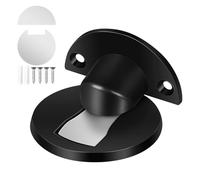 GALPADA Tope para Puerta de Aleación de Aluminio Negro Diseño Elegante y Compacto Sujeta Puertas Espacio de 5-15mm para Uso Versátil y Vehículos Recreativos