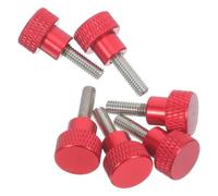 GALPADA Tornillo moleteado de aluminio M4 x 12, cabeza alta con agarre mejorado, pack de 6 para uso en ensamblajes electrónicos y ambientes industriales