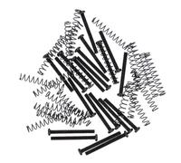 GALPADA Tornillos y Resortes para Guitarra Eléctrica, Juego de 20 Piezas en Hierro Negro, Ligeros y Portátiles, Ideales para Ajuste de Pastillas en Guitarra Eléctrica