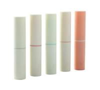 GALPADA Tubos de Bálsamo Labial Vacíos de Plástico 4g, Paquete de 5 Piezas, Reutilizables y Etiquetables, Ideales para Maquillaje de Niñas y Mujeres