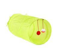 GALPADA Túnel Plegable para Gatos de Duradero Juguete Interactivo con Amplio para Descanso Protección contra Frío para Mascotas Color Verde Fluorescente