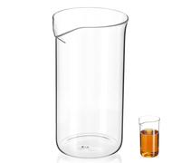 GALPADA Vaso de Vidrio Accesorio Ligero y Resistente de 350ml para Preparar Café y Té Fácilmente para Cafetera Prensa Francesa