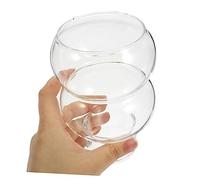 GALPADA Vaso de Vidrio Resistente para Postres y Bebidas Taza Reutilizable para Café Mousse y Helado para Cocina y Restaurante