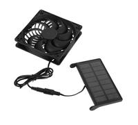 GALPADA Ventilador Solar con Panel Fotovoltaico Ventilación para Casetas de Mascotas Invernaderos y Gallineros Ventilador Portátil y Fácil de Instalar para Control Térmico y Mejora de Aire