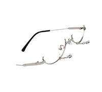 GALPADA vidrio sin lente pasado de moda gafas transparentes mujer gafas fiesta divertidas gafas de fiesta divertidas espejo decorativo decoración gafas divertidas sin lente de cristal