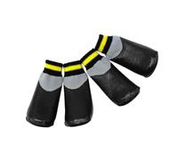 GALPADA Zapatos Impermeables para Perros Pequeños Negros Suela de Goma Antideslizante Ideales para Nieve y Lluvia, Protegen Patas y Mantienen Limpias