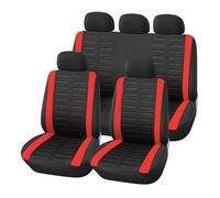 GALSOR Bufanda Funda para Asiento De Coche Premium para La Mayoría Los Asientos Gris/roja/Azul/Beige Adecuada Fundas Asientos Coche(Red Seat Cover)