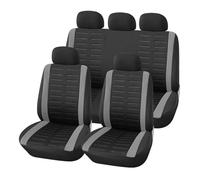 GALSOR Bufanda Funda para Asiento De Coche Premium para La Mayoría Los Asientos Gris/roja/Azul/Beige Adecuada Fundas Asientos Coche(Gray Seat Cover)