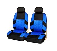 GALSOR Fundas Asiento Coche Poliéster Ajuste Universal para La Mayoría De Los Coches Camiones SUV Furgonetas Protector Par Delantero Fundas Asientos Coche(Blue 2 Pieces)